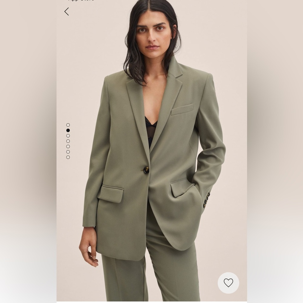 Matching blazer and pants set from Mango. Size 10 pants size medium blazer.